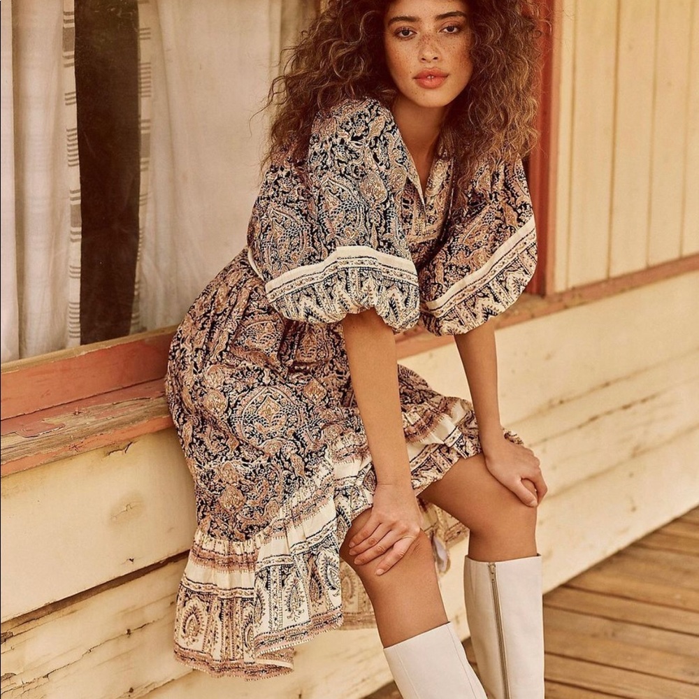 NWT Cleobella Magdalena MIDI floral Dress XS S